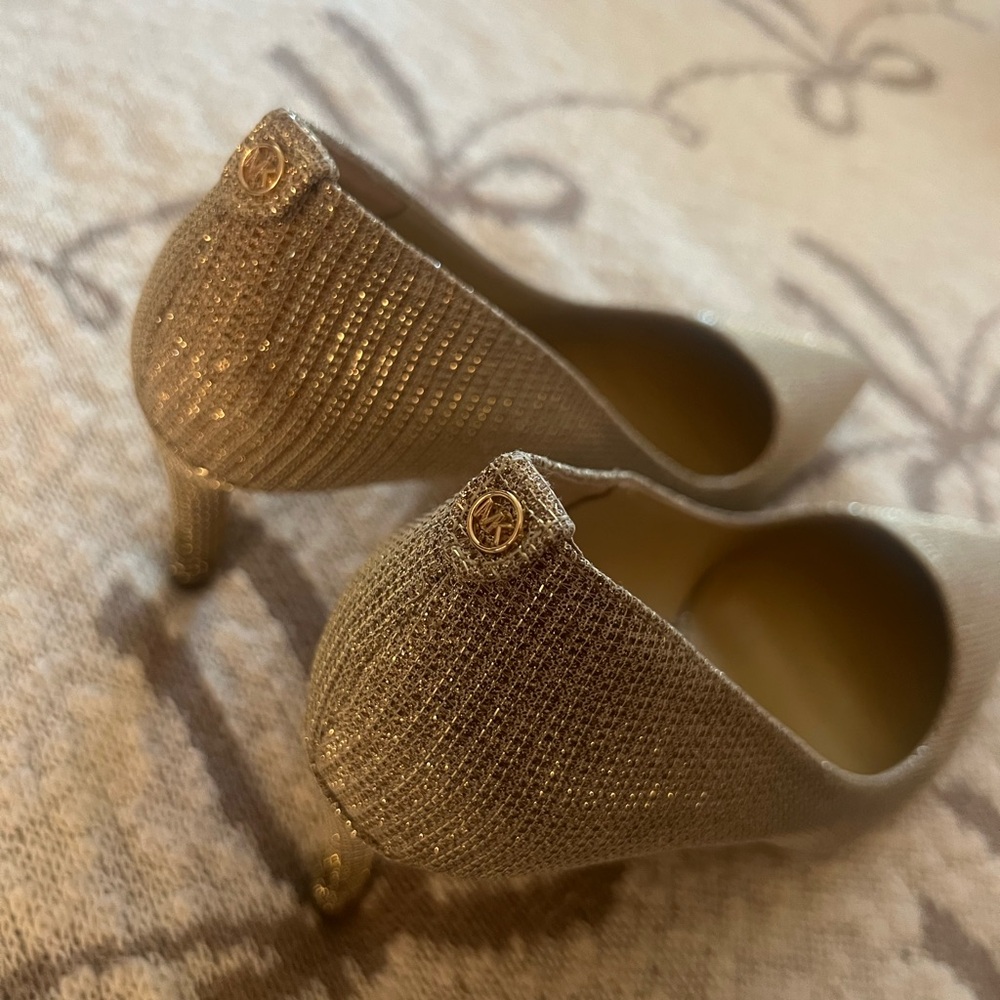 Elegant Gold Michael Kors Women's Heels